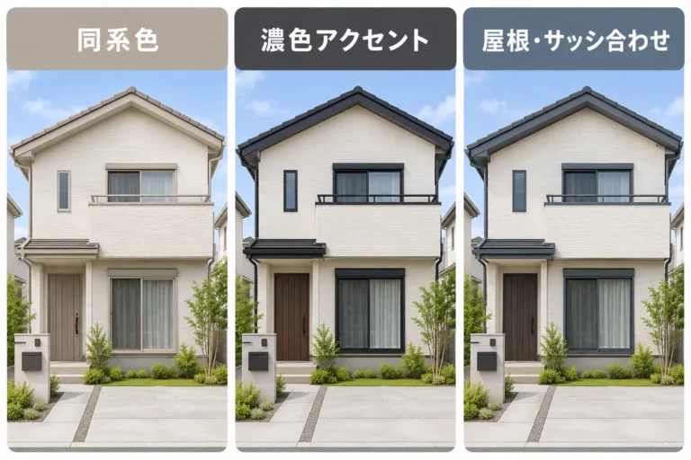付帯部の色・艶の調整