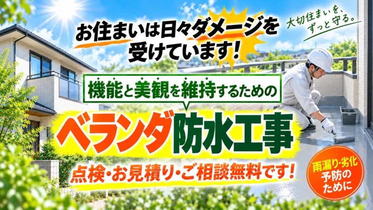 ベランダ防水のヒーロー画像