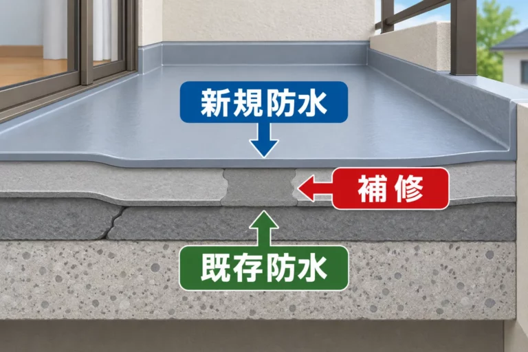 既存防水を活かす改修