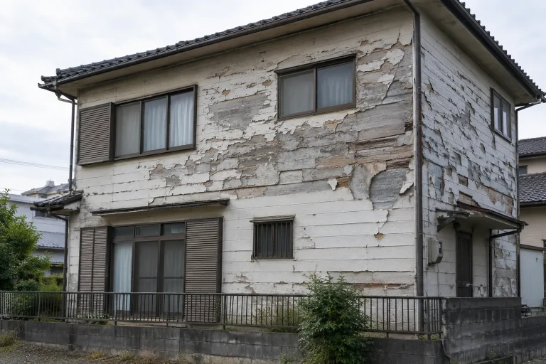 劣化が広い範囲にある外壁