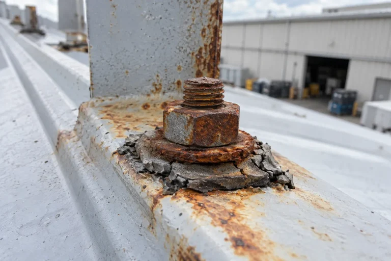 屋根ボルトまわりの劣化のイメージ