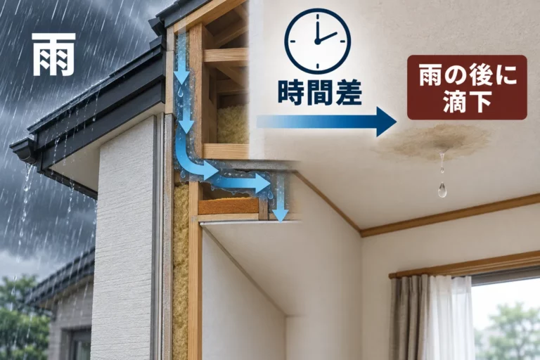 雨が止んだ後も遅れて出る症状