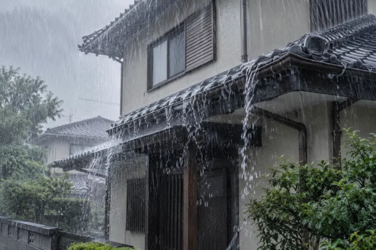 強い雨ならすぐ漏れる症状
