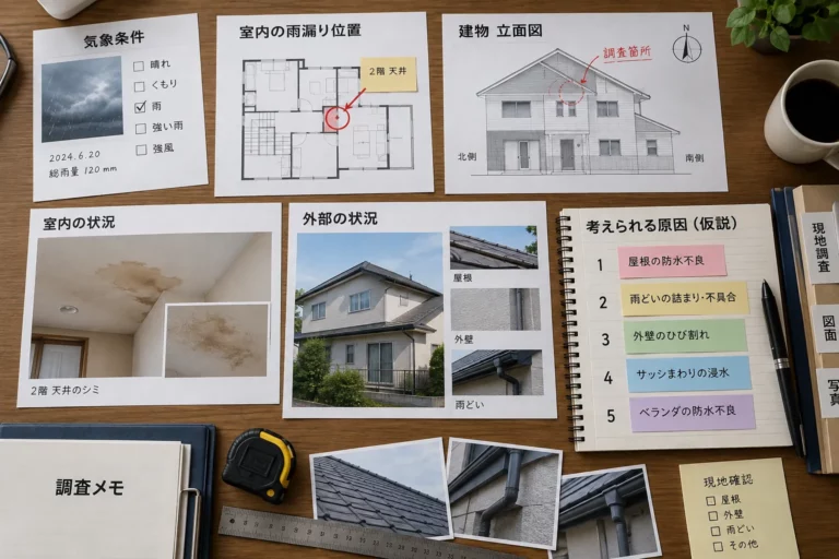 雨漏り調査の仮説整理