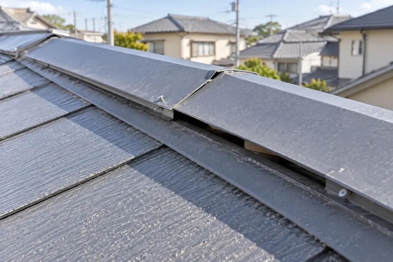 棟板金の浮きと隙間
