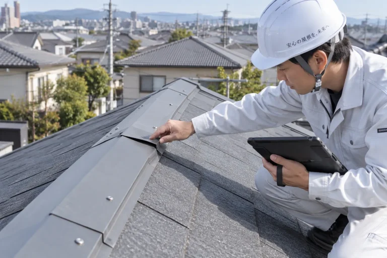 棟板金の現地調査