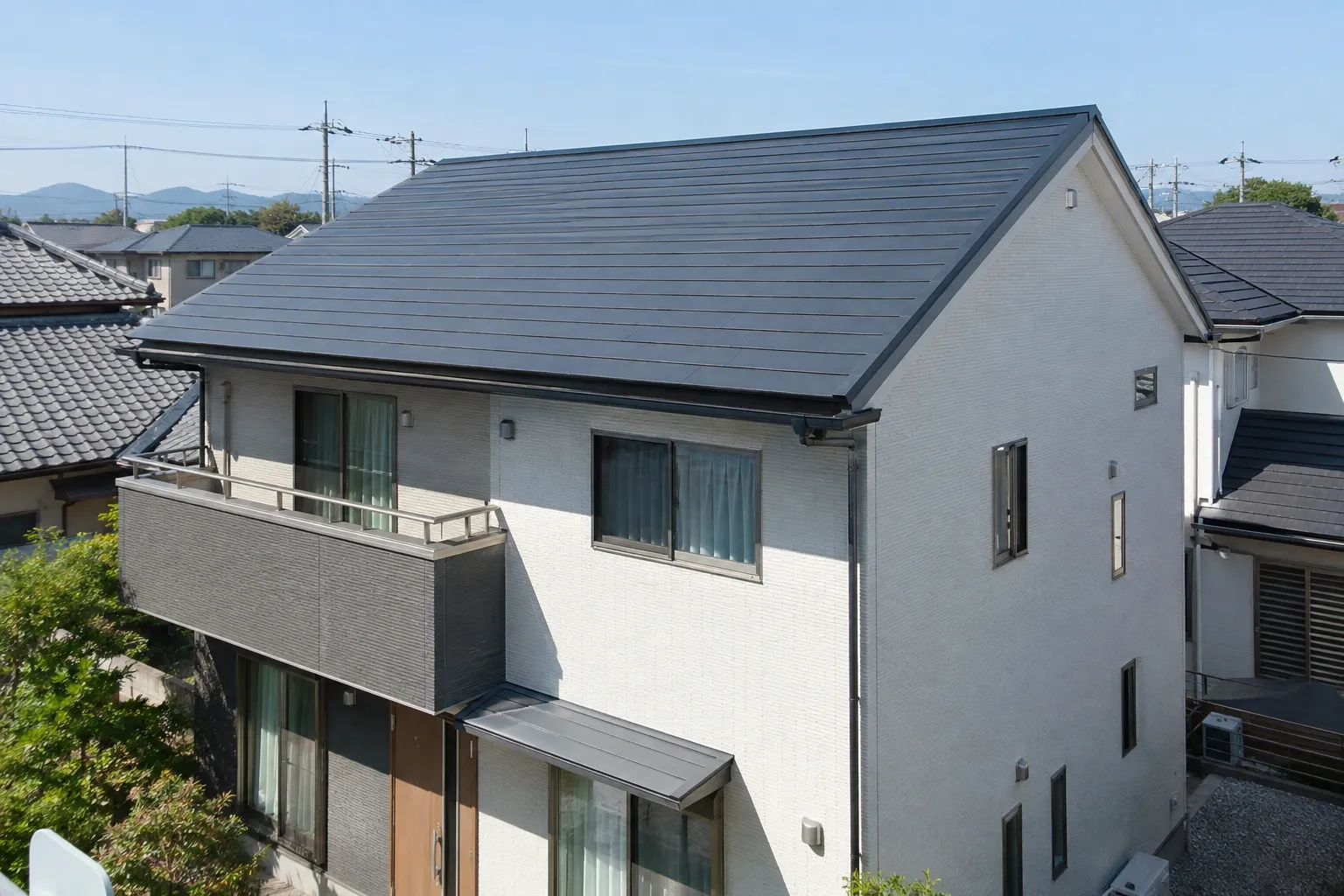 シンプルな切妻屋根