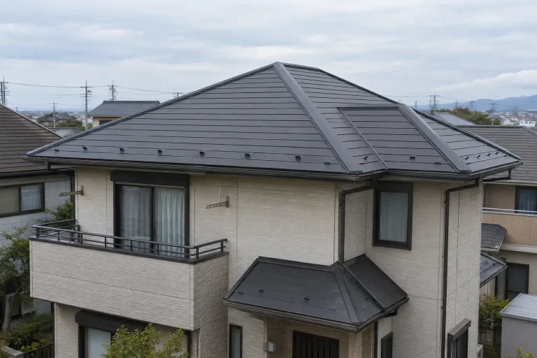 標準的な2階建て住宅の屋根