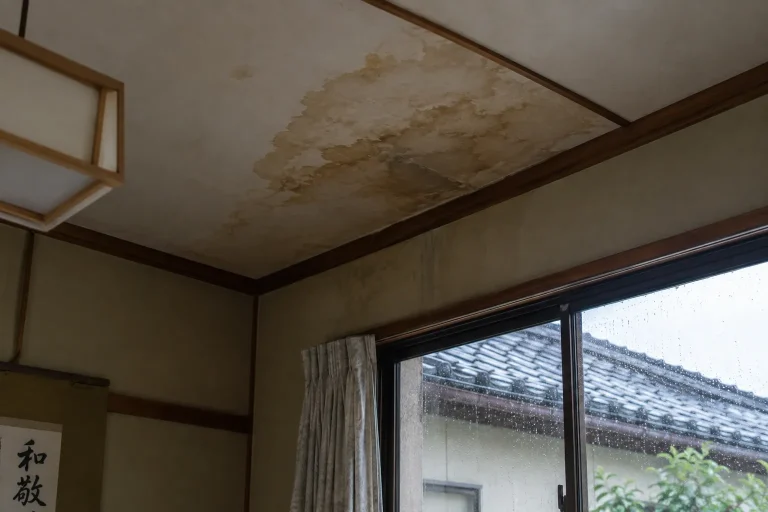 屋根からの雨漏り