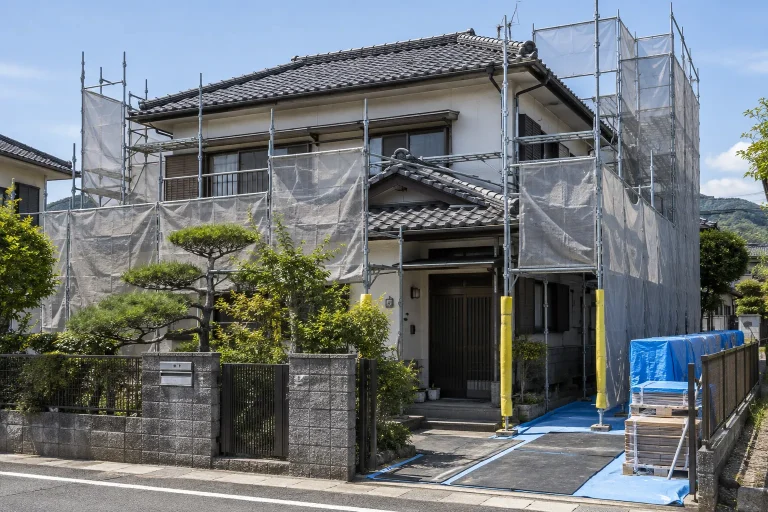 足場・養生の準備