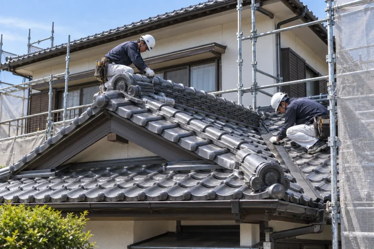 棟・谷・軒先・役物の仕上げ
