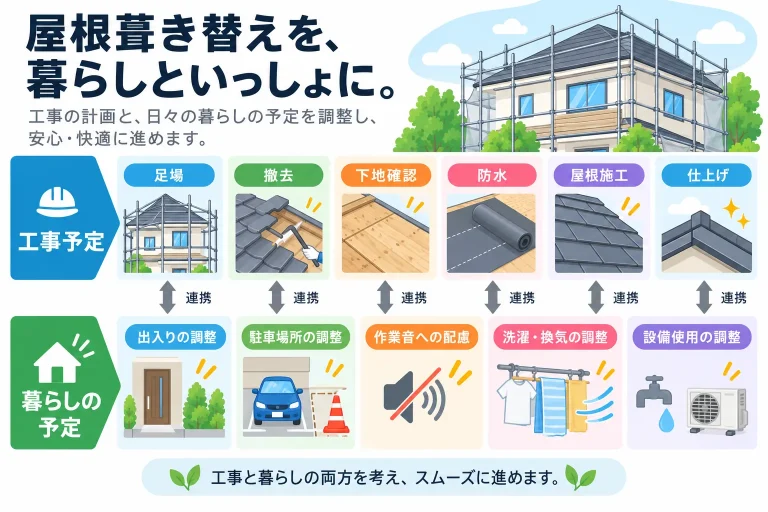 住みながら工事を進める際の配慮