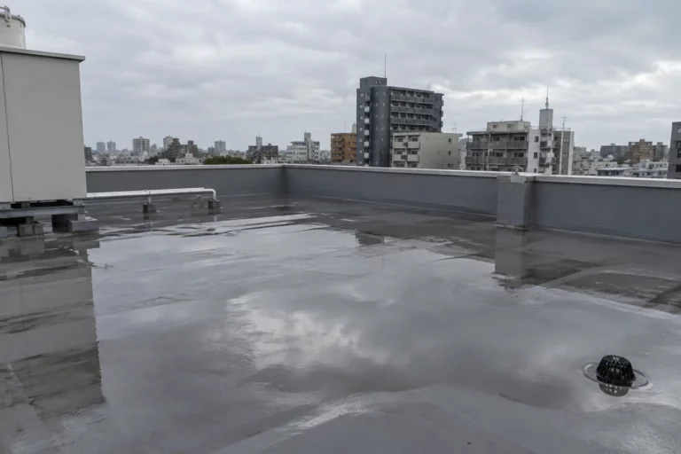 屋上の水たまり・排水不良