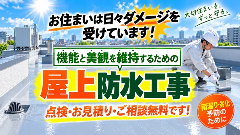 屋上防水のヒーロー画像