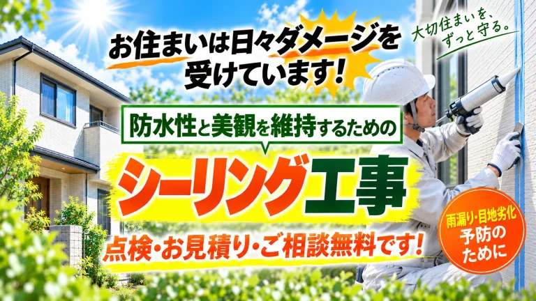 シーリング工事のヒーロー画像