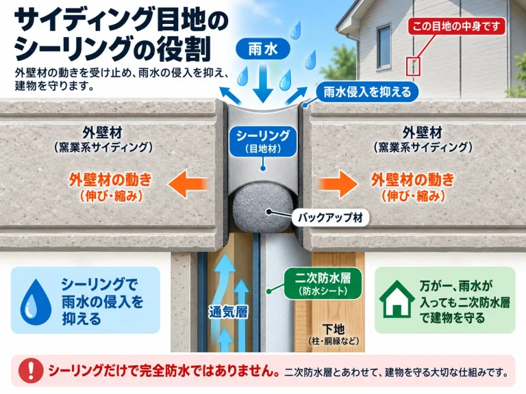 シーリングの役割を示す説明図