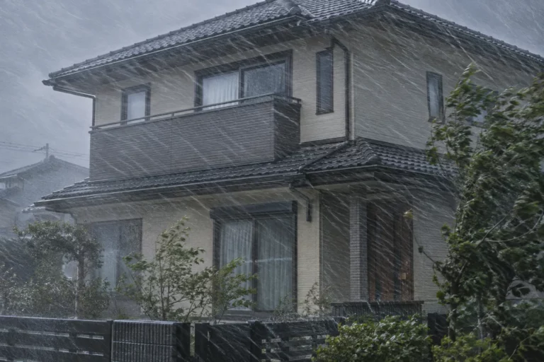 台風・横殴り雨での漏水