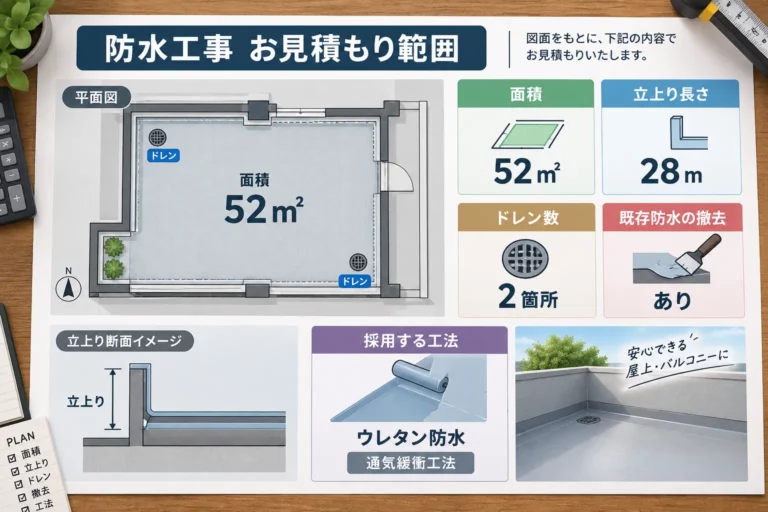 防水工事の費用範囲