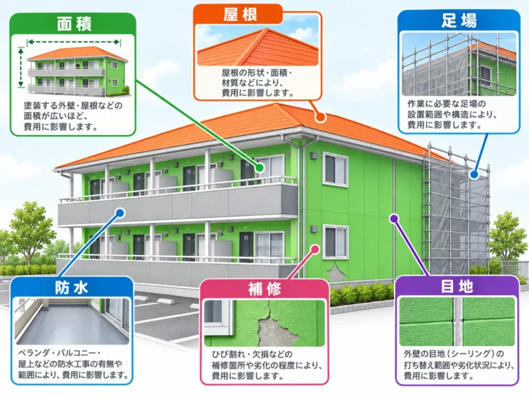 参考価格が変わる主な条件の図解