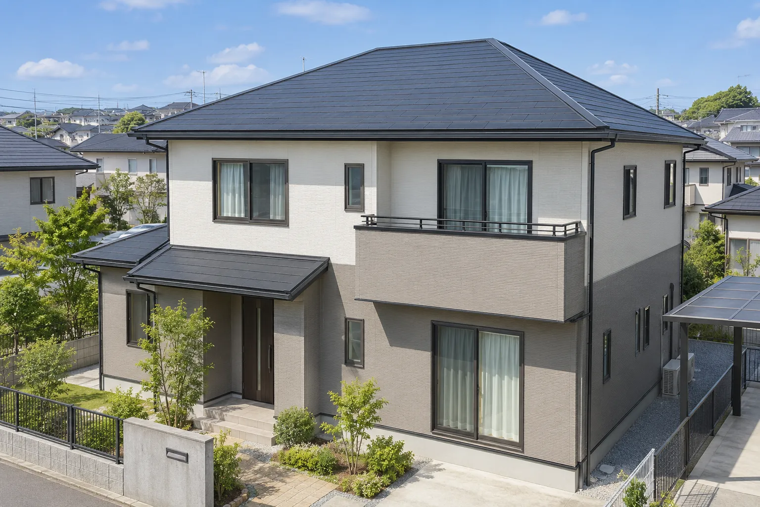 外壁・屋根シリコンセットプランの住宅外観