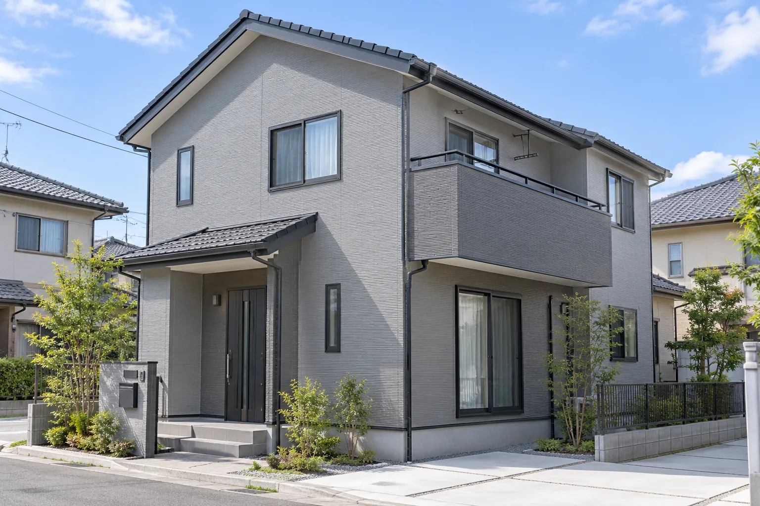 外壁フッ素塗装プランの住宅外観
