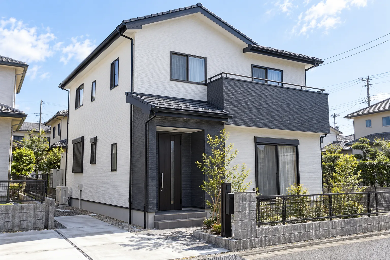外壁無機塗装プランの住宅外観
