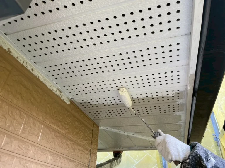 外壁塗装 施工中写真