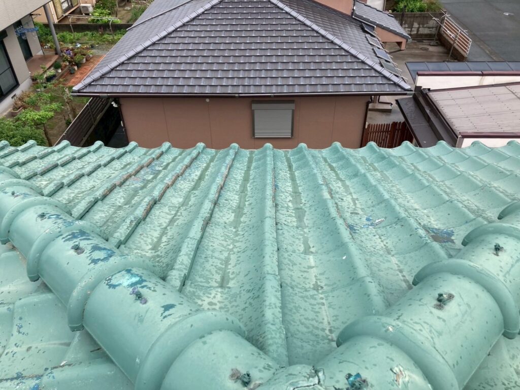 屋根塗装 施工前写真