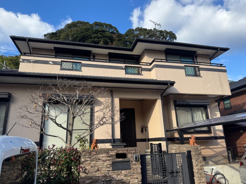 屋根塗装 外壁塗装 施工前写真