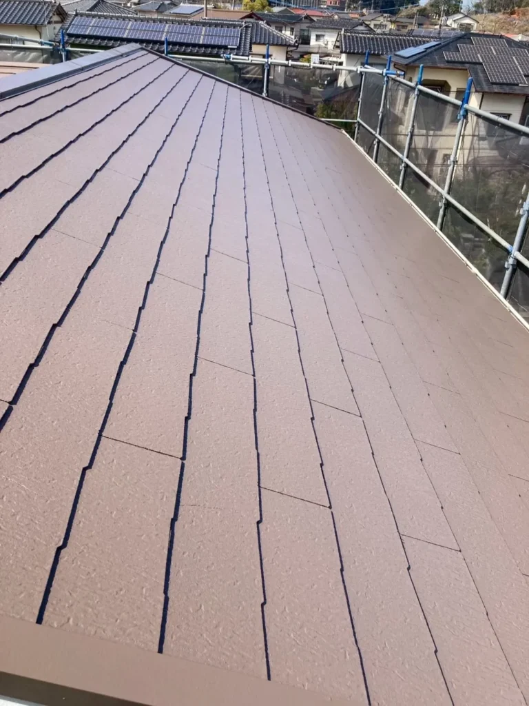 北九州市小倉南区｜ひび割れを補修してスレート屋根を塗装