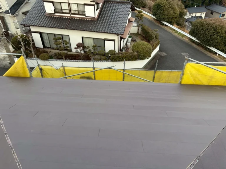 屋根カバー材敷設