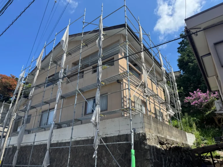 外壁塗装・屋根カバー工法 足場設置