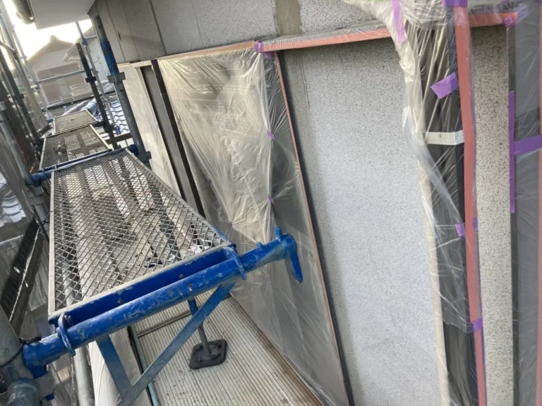 外壁塗装 施工中写真