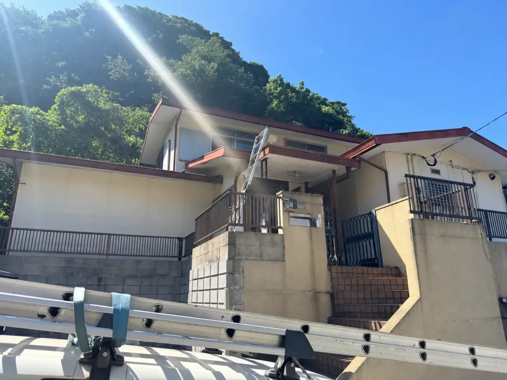 外壁塗装 屋根カバー工法 施工前写真
